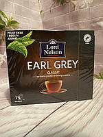 Чай черный Lord Nelson Earl Grey Classic, 1,75г*75шт (ароматизированный чай в пакетиках)