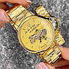 Чоловічий годинник із символікою української Patriot, класичний годинник золотий чоловічий механічний механічний з автопідзаводом, фото 5