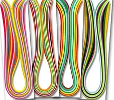 Папір для квілінгу "Люкс колор" 3мм 700мм 12 кольорів 160г/м2