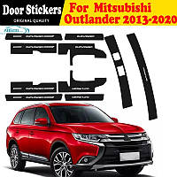 Накладки на пороги Mitsubishi Outlander 2013 2016 2018(ASX,Carisma,Galant,L200,Lancer 7-10,Pajero,Pajero Sport