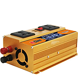 Інвертор 12V/24V у 220 V UL-1200W + LCD, фото 4