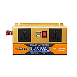Інвертор 12V/24V у 220 V UL-1200W + LCD, фото 5