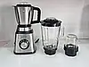 Стаціонарний блендер із кавомолкою та м'ясорубкою зі скляною чашею 3в1 Zepline ZP-069 склянка для смузі 2000 Вт, фото 4