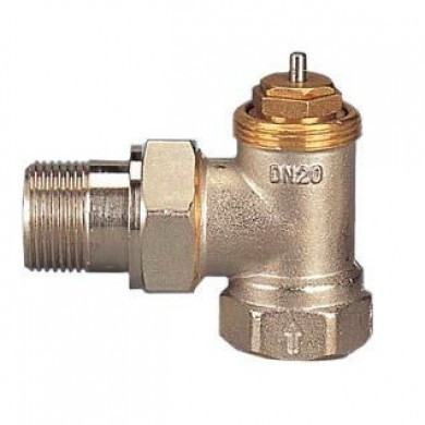 Кран радіаторний Gross для термоголовки кутової 20х3/4", фото 1