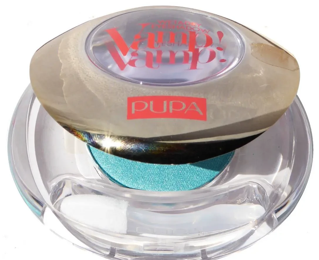 Тени для век Pupa Vamp! Compact Eyeshadow 300 - Shocking blue (синий) - фото 5 - id-p1987922643