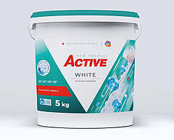 Порошок для прання білих речей Active White 5 кг на 65 прань