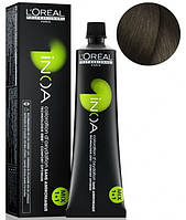 Крем-фарба для волосся L'Oreal Professionnel INOA 6 Натуральний темний блонд 60 мл (4676Ab)