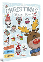 Новорічні книги для дітей Christmas sticker book Колядки Веселі забавки для дошкільнят Талант Книга дитяча новорічна