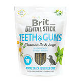 Ласощі Снеки для собак Brit Dental Stick Teeth & Gums здорові ясна та зуби, ромашка і шавлія, 7 шт, 251 г, фото 5