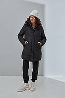 Дуже тепла зимова куртка для вагітних Jena OW-46.091, чорна L