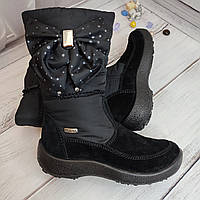 Дитячі зимові чоботи на мембрані для дівчинки Floare чорні