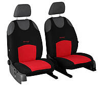 Майки чехлы на передние сиденья TOYOTA COROLLA 2000-2006 E12 Pok-ter Tuning Classic красные