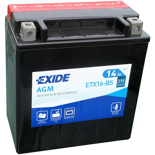 cevyama専用 Аккумулятор для мотоцикла / квадроцикла Exide ETX16-BS