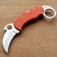 Ніж керамбит Spyderco помаранчевий, великий