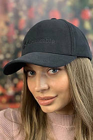 Тепла чорна бейсболка кепка кашемірова Columbia