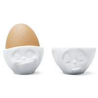 Набір із двох порцелянових підставок для яєць Tassen «Ну будь ласка! і Лакомий»