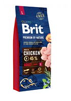 Brit Premium Adult Large Chicken Сухий корм для собак великих порід з куркою 15кг