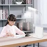 Акумуляторна настільна LED лампа Bionic Desk Lamp c USB виходом, органайзером та підставкою для смартфона, фото 6