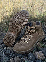 Ботинки тактические зимние койот на евроовчине Военные мужские ботинки Ukr-Tec кожа