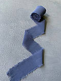 Стрічка чорно-синя шифонова (4 см), фото 2