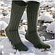 Шкарпетки тактичні зимові - «Базові», олива, високі (розмір 40 - 42), фото 4