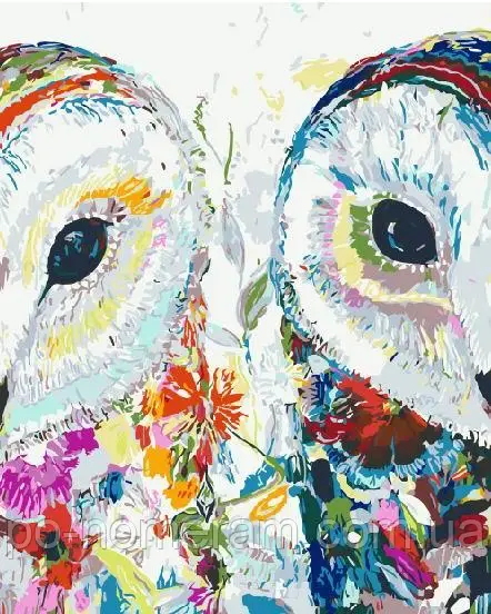 Рукітвор Картина за номерами (BK-GX4299) Квіткові совоньки, 40 х 50 см, Без коробки