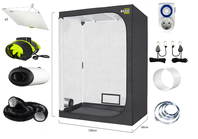 Гроубокс комплект PROBOX BASIC 120x60x180 + 2xLED150W, фото 1