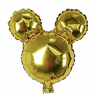 Фольгированный мини шар Минни и Микки маус , 45см , цвет золото