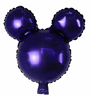 Фольгированный мини шар Минни и Микки маус , 45см , цвет фиолетовый