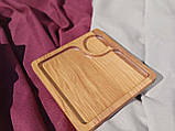 Дерев'яна менажниця для подачі страв. Декоративний посуд. Дерев'яний піднос. Посуд з дерева., фото 5