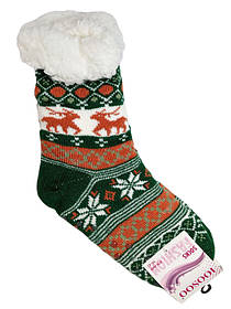 Теплі шкарпетки на овечій вовні "Оленятка" (розмір 35-38)