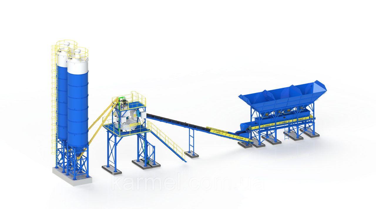 Бетоносмесительная установка KARMEL 30К PREMIUM PLANITARY (30 м.куб./час.) - фото 1 - id-p1999004689
