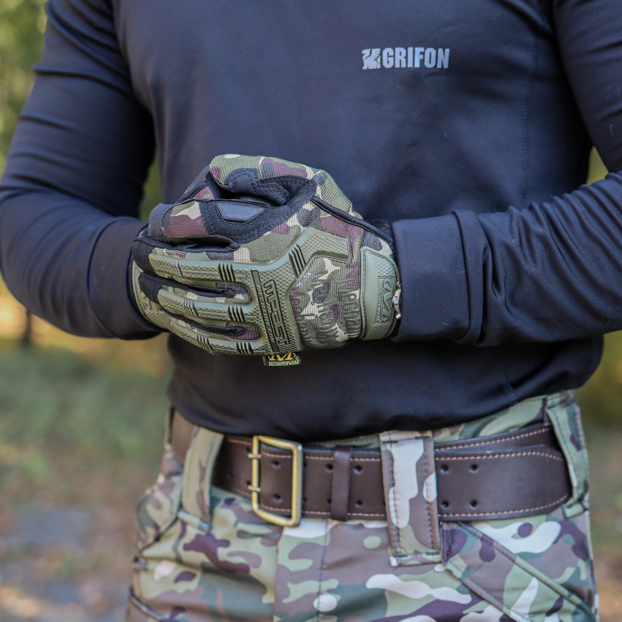 Штурмові тактичні рукавиці з закрити пальцями (мультикам), фото 1