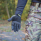 Штурмові тактичні рукавиці з закрити пальцями (мультикам), фото 2