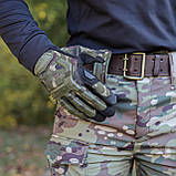 Штурмові тактичні рукавиці з закрити пальцями (мультикам), фото 4