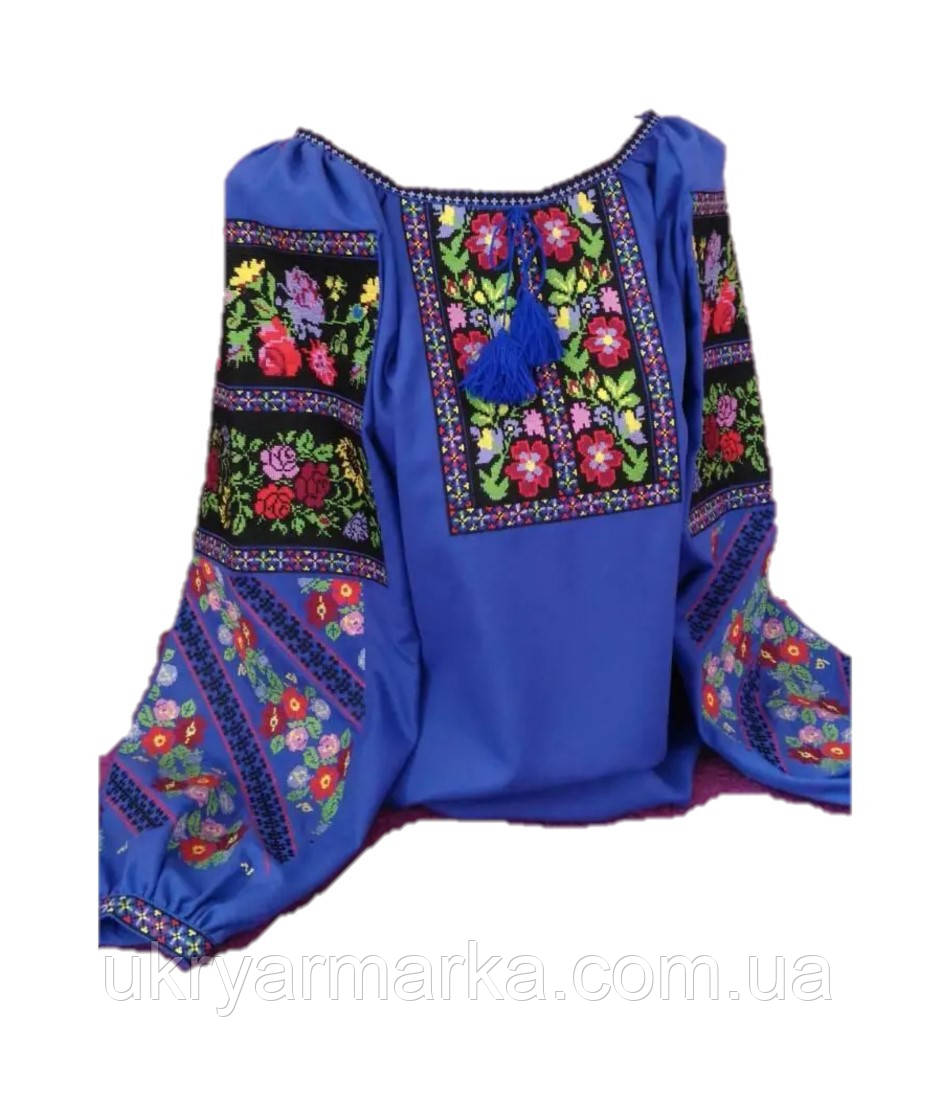 Жіноча вишита блузка "Волошкова"