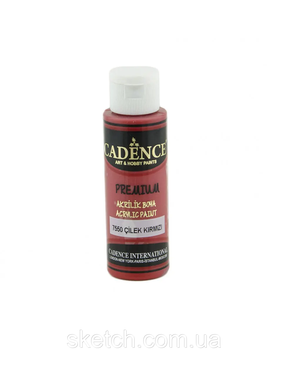 Акрилова фарба Cadence Premium Acrylic Paint, №7550 Полуничний, 70мл