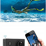 Екшн-камера водонепроникна DVR SPORT S2R Wi-Fi з пультом, чорна 4185, фото 6