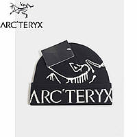Шапка чоловіча arcteryx чорна арктерікс