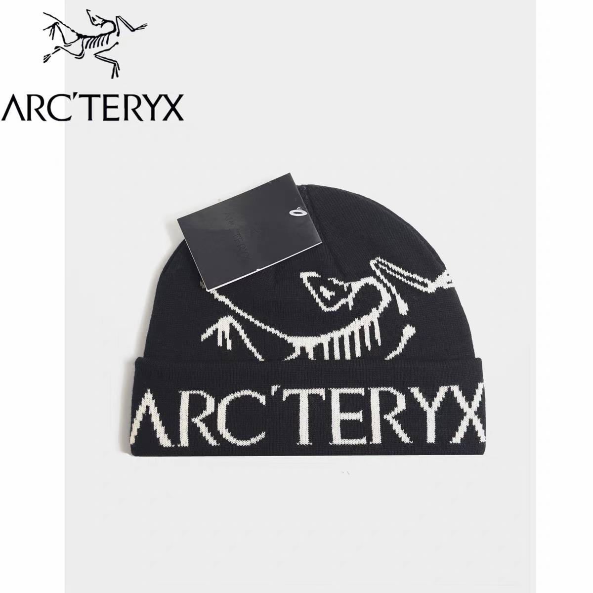 Шапка чоловіча arcteryx чорна арктерікс