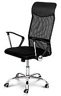 Тонке сітчасте крісло офісне комп'ютерне з високою спинкою Свіфт чорного кольору для офісу, дому Мікс Мебель