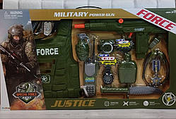 Дитячий ігровий набір поліцейського військового автомат броніжилет граната рація