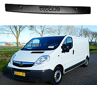 Зимняя заглушка на решетку бампера матовая Opel Vivaro 2007-2015 (середина)