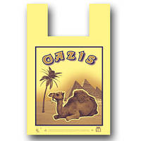 Поліетиленовий пакет майка з малюнком розмір 29х47 "Оазис" Комсерв 250 шт/уп.