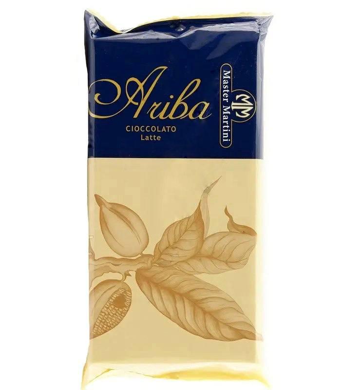 Натуральний шоколад Аріба "Молочний в плитках" 32% 34/39 від ТМ "Майстер Мартіні", 2,5 кг