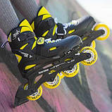Розсувні ролики Rollerblade Fury Black Yellow, фото 3