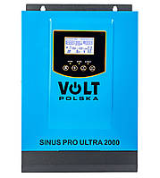 Источник бесперебойного питания Солнечный инвертор Volt Polska Sinus Pro ULTRA 60A 12V 2000W (3SSH100012)