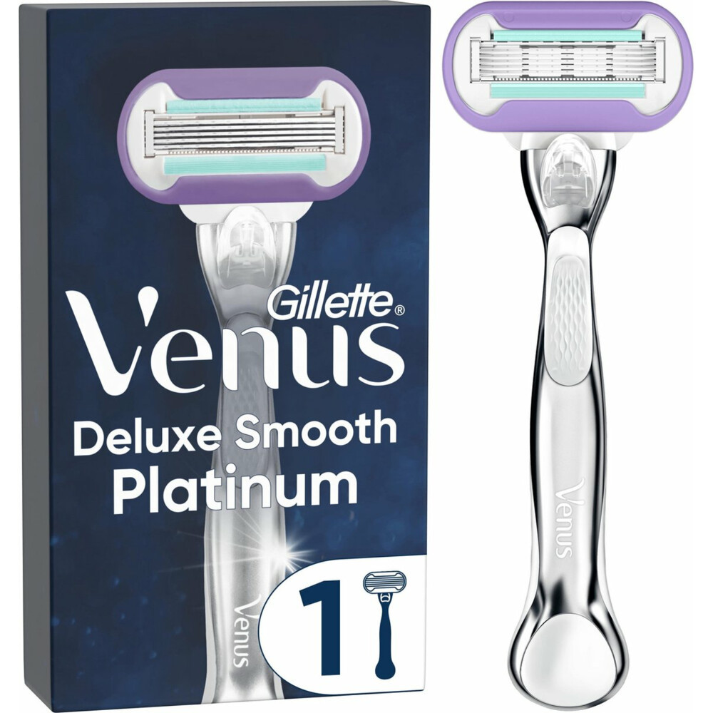 Станок для гоління жіночий Gillette Venus Deluxe Platinum (1касета), фото 1