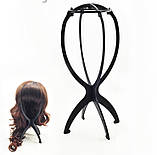 Підставка під перуку чорна розбірна пластикова, фото 2