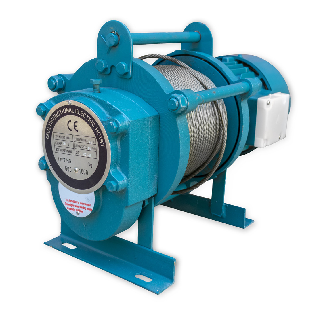 Лебідка електрична KRAISSMANN KCD 1500 (до 50 м, три фази), фото 1